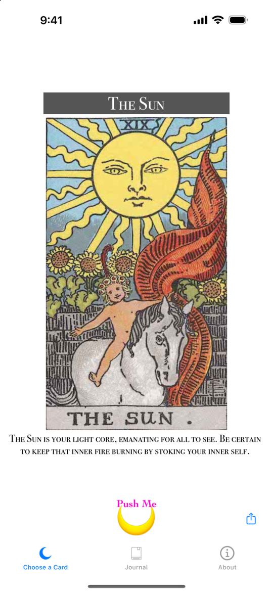 The Sun card revealed in Moon Witch